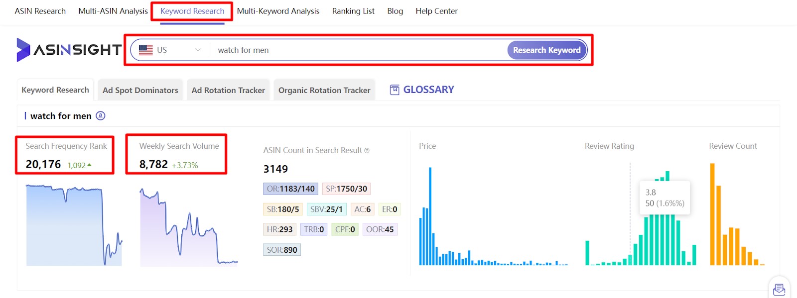 Amazon Keyword research tools image 2